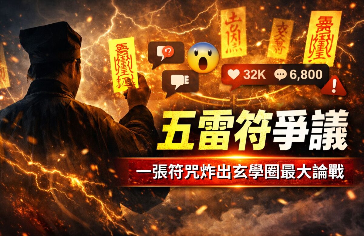 五雷符論戰懶人包：沒有師承能畫符嗎？一張五雷符炸出道教界最大論戰